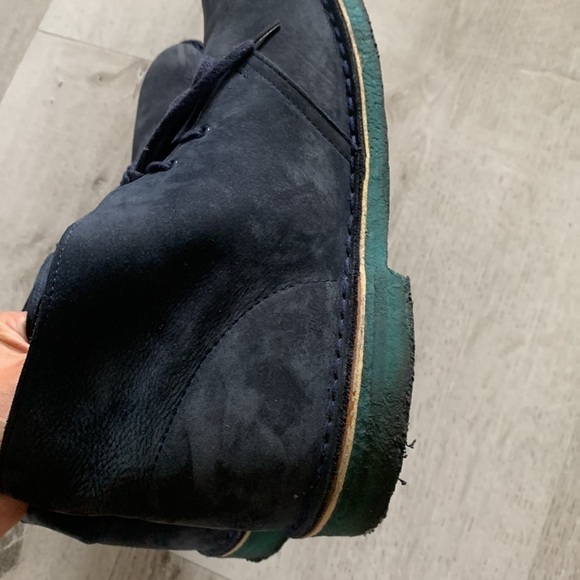 Clarks Originals Desert Boot Blue Suede Leather Chukka Ankle Boot Mens‎ Sz 12 main image 3